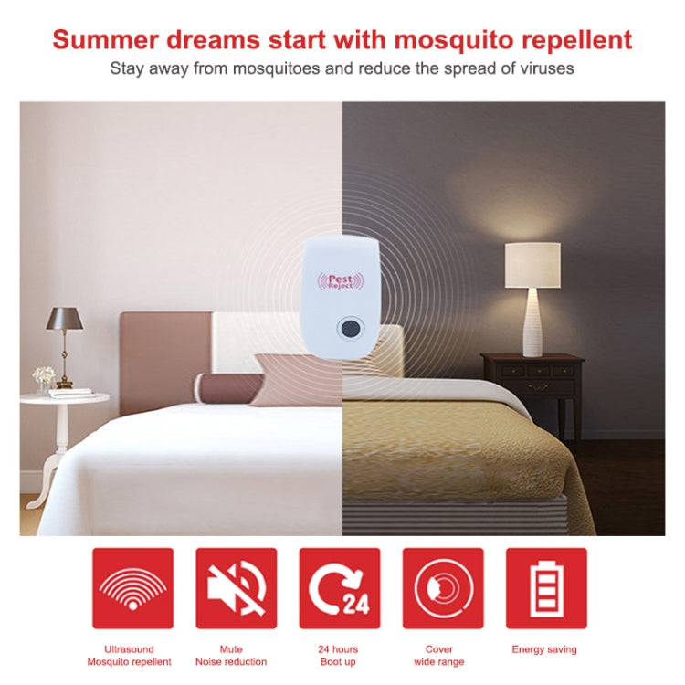 Ultrasonic Electronic Cockroach Mosquito Pest Reject Repeller,US Plug My Store