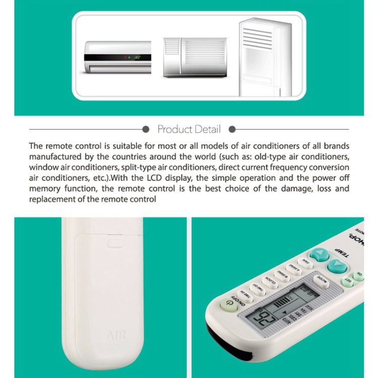 Chunghop Universal A/C Remote Control (K-1010E) My Store