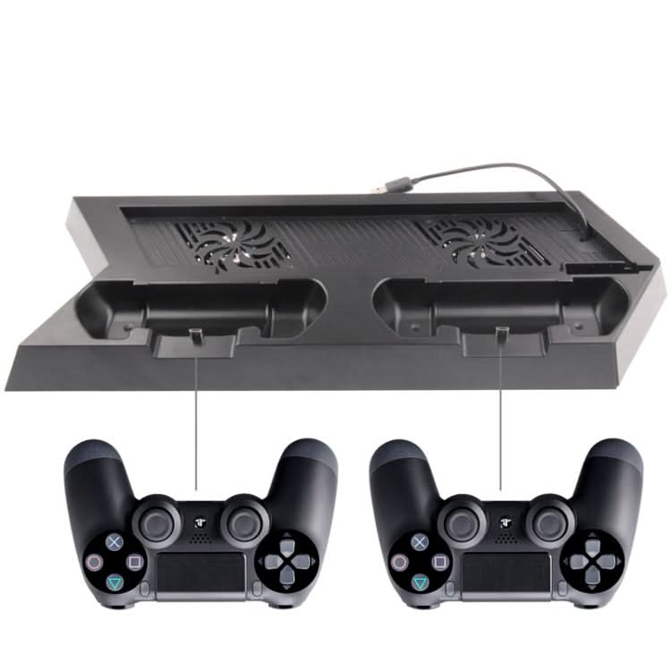 Charging Stand USB Dual Cooling Fan Controller Stand Holder Cooler for PS4 Console Cooler Reluova