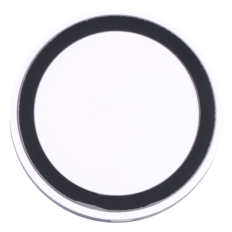 Universal QI Standard Round Wireless Charging Pad (White + Red)