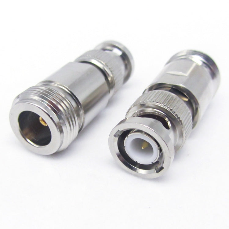 Nickel Plated UG-255/U BNC Plug To UHF Jack Connector