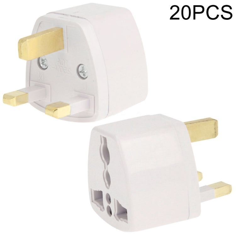 20 PCS Plug Adapter, Travel Power Adaptor with UK Socket Plug