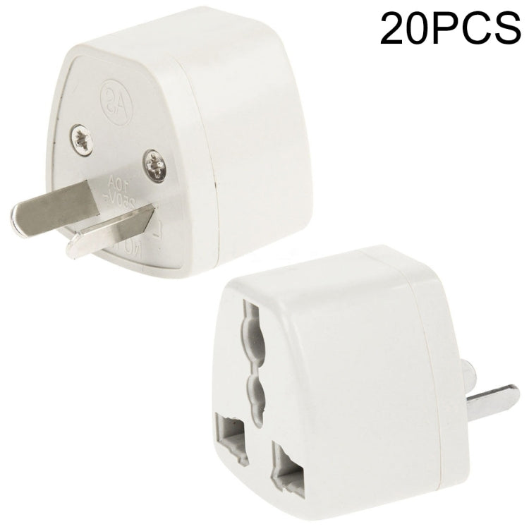 20 PCS Plug Adapter, Travel Power Adaptor with AU Socket Plug-Reluova