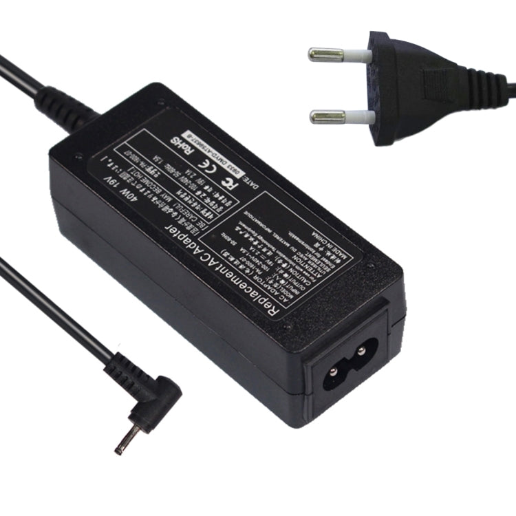 19V 2.1A 40W 2.5x0.7mm Power Supply Adapter Charger for Asus N17908 / V85 / R33030 / EXA0901 / XH Laptop