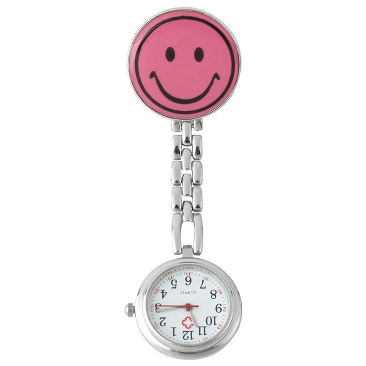 Cute Yellow Smiley Face Style Nurse Quartz Watch with Clip Reluova