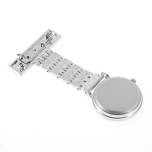 Portable Alloy Nurse Round Quartz Wristwatch Watch with Pin