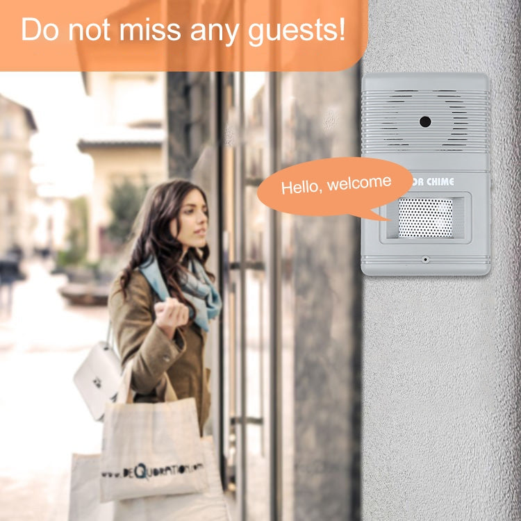 300D Wireless Visitor Alarm Entry Alert Door Chime Reluova