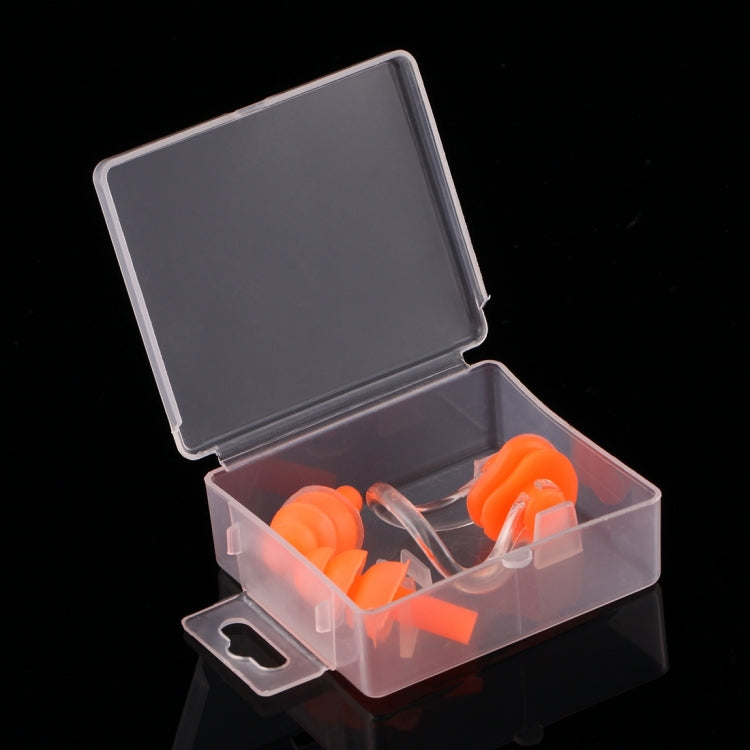 Soft Silicone Swimming Nose Clip and Ear Plug Set Earplug, Random Color Delivery Reluova