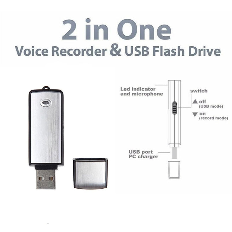 USB Voice Recorder + 4GB USB Flash Disk