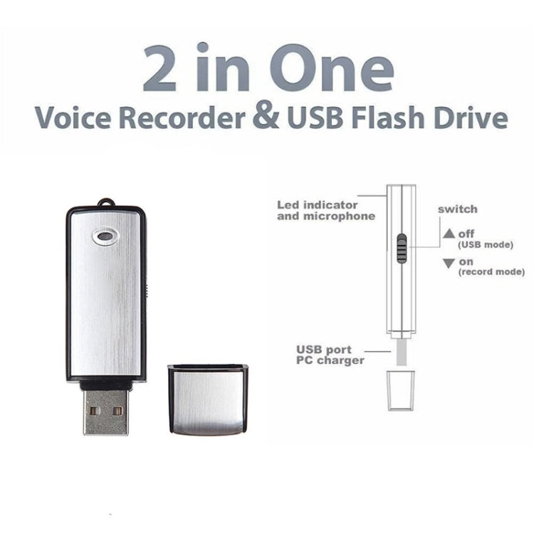 USB Voice Recorder + 16GB USB Flash Disk Reluova