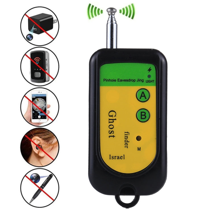 Ghost Detector Signal Bug RF Detector Finder Scanner Monitor Checker Pinhole Surveillance Camera Wireless Device Reluova