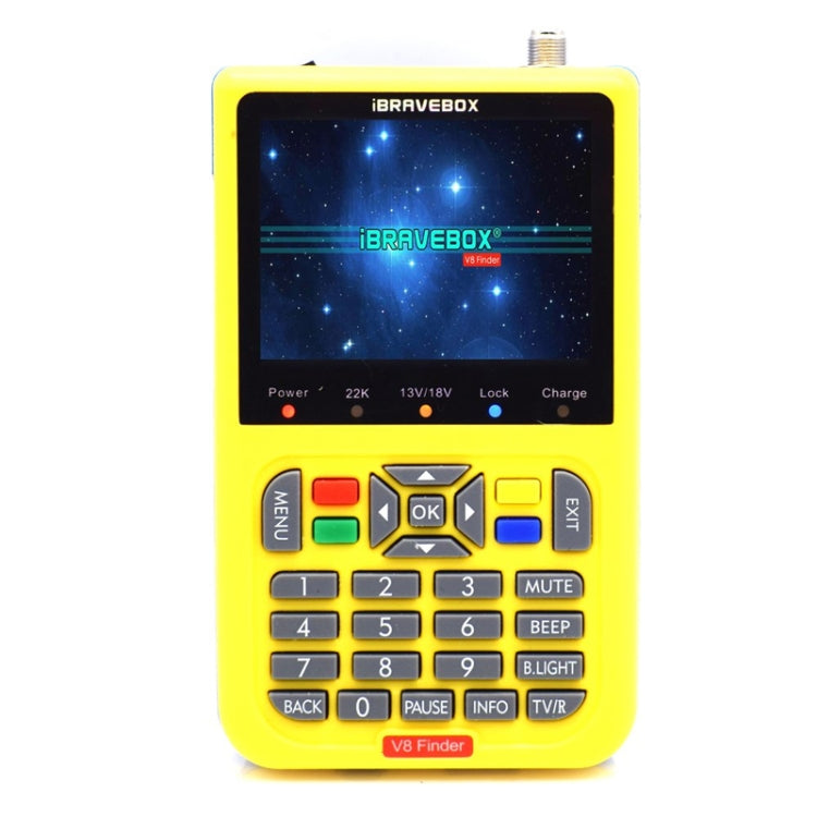 iBRAVEBOX V8 Finder Digital Satellite Signal Finder Meter, 3.5 Inch LCD Colour Screen, Support DVB Compliant & Live FTA, US Plug My Store