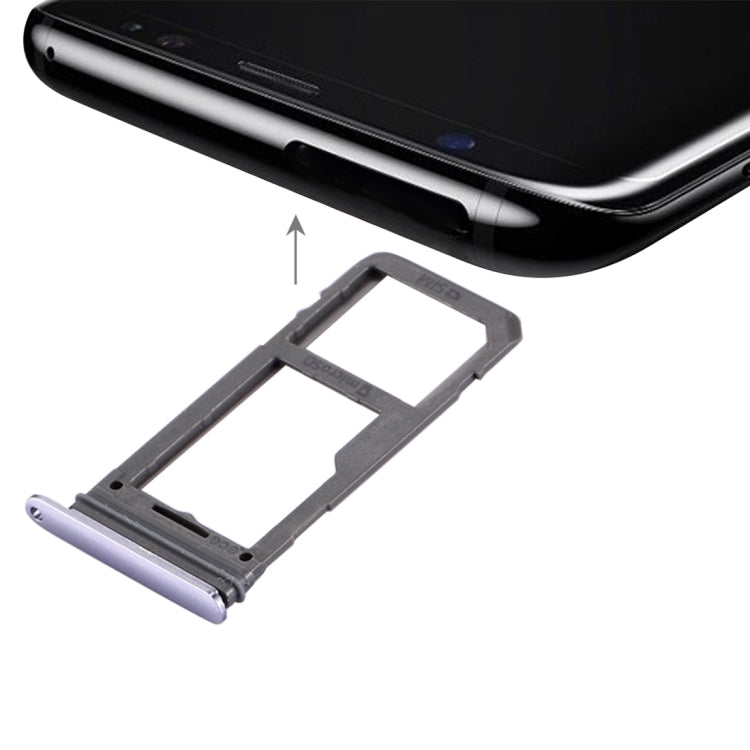 For Galaxy S8 SIM Card Tray + Micro SD Tray