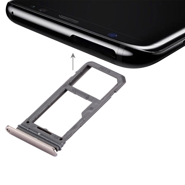 For Galaxy S8 SIM Card Tray + Micro SD Tray