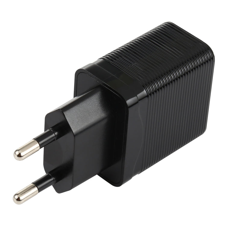 LZ-728 QC 3.0 USB + PD 20W USB-C / Type-C Fast Travel Charger, EU Plug