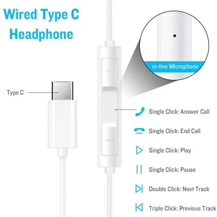 USB-C / Type-C Interface Stereo Music Earphone My Store