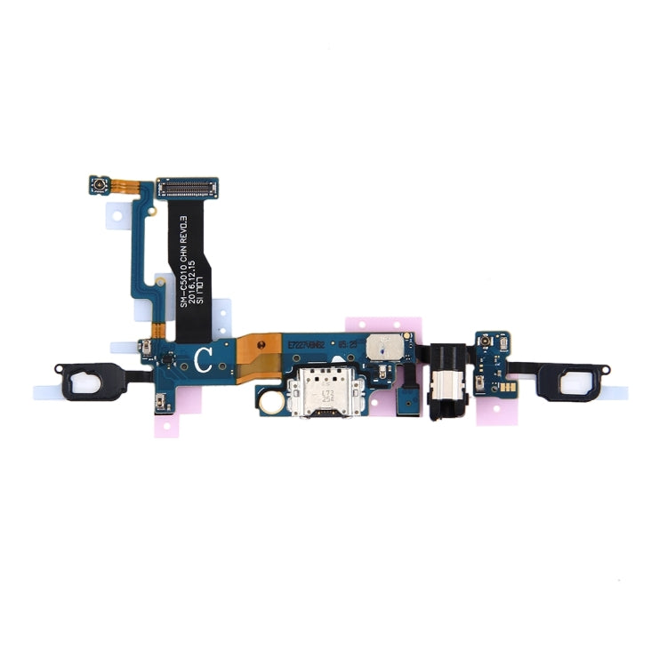 For Galaxy C5 Pro / C5010 Charging Port + Home Button + Earphone Jack Flex Cable My Store