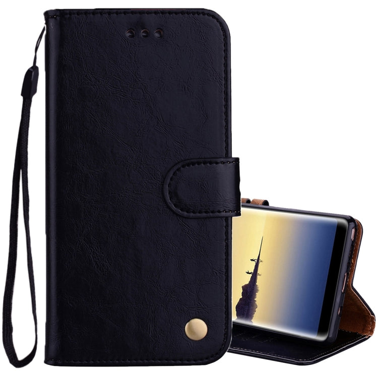 For Samsung Galaxy Note 8 Business Style Oil Wax Texture Horizontal Flip Leather Case with Holder & Card Slots & Wallet My Store