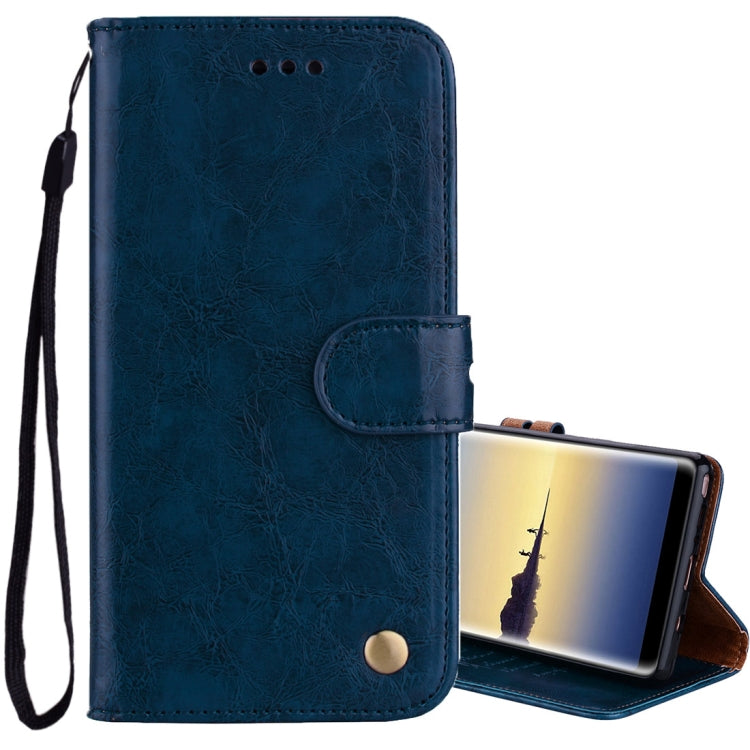 For Samsung Galaxy Note 8 Business Style Oil Wax Texture Horizontal Flip Leather Case with Holder & Card Slots & Wallet My Store