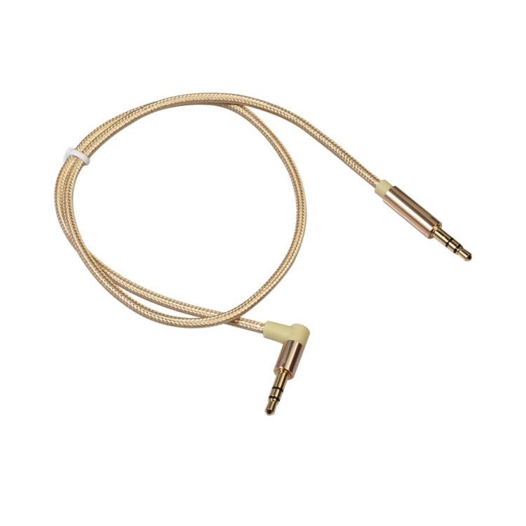 AV01 3.5mm Male to Male Elbow Audio Cable, Length: 50cm My Store