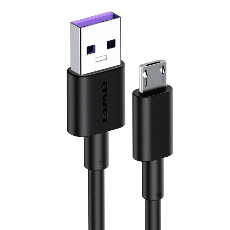 awei CL-77M 5A USB to Micro USB Interface Smart Fast Charge TPE Data Cable, Cable Length: 1m My Store