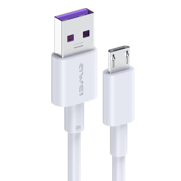 awei CL-77M 5A USB to Micro USB Interface Smart Fast Charge TPE Data Cable, Cable Length: 1m My Store