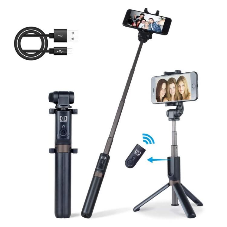 APEXEL APL-D3 Universal Live Broadcast Multifunctional Aluminum Alloy Bluetooth Selfie Stick with Tripod My Store