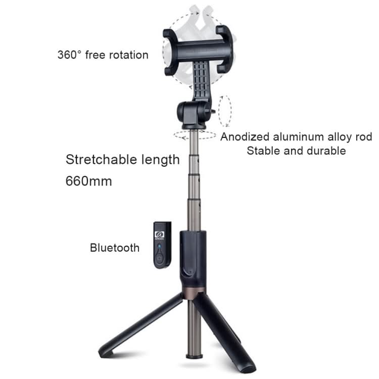 APEXEL APL-D3 Universal Live Broadcast Multifunctional Aluminum Alloy Bluetooth Selfie Stick with Tripod My Store