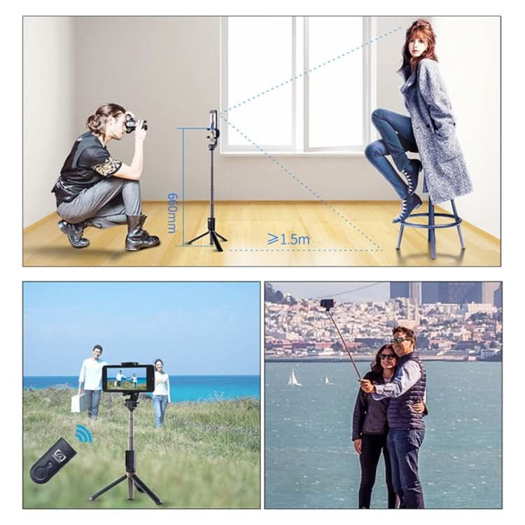 APEXEL APL-D3 Universal Live Broadcast Multifunctional Aluminum Alloy Bluetooth Selfie Stick with Tripod My Store