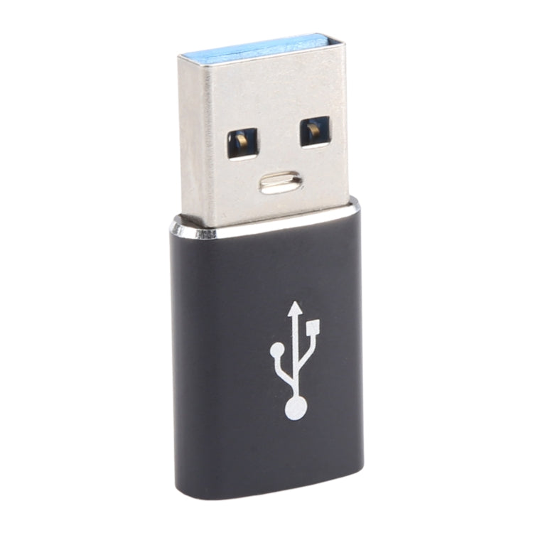 3 PCS USB-C / Type-C Female to USB 3.0 Male Aluminum Alloy Adapter, Support Charging & Transmission Data