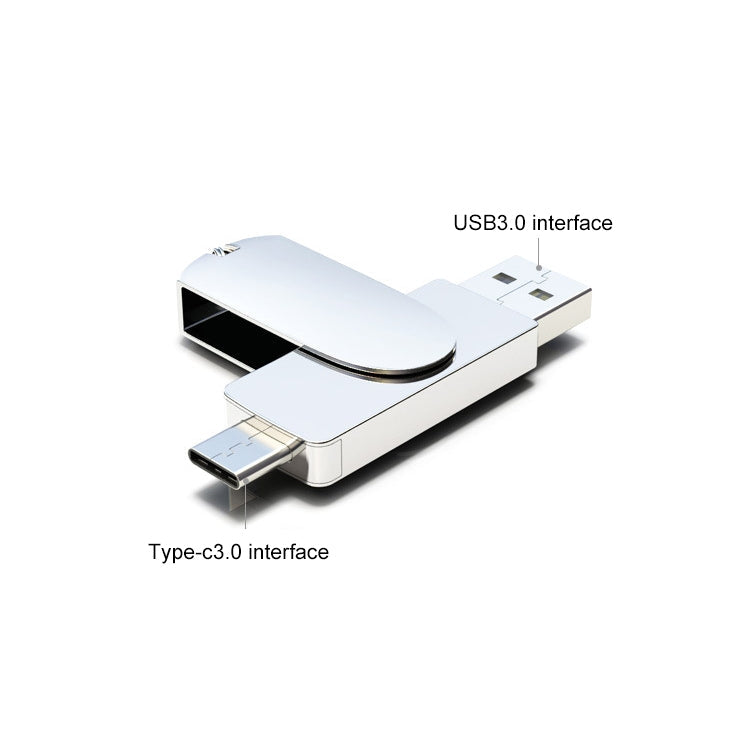 Kinzdi 128 GB USB 3.0 + Typ-C 3.0 Schnittstelle Metal Twister Flash Disk V11