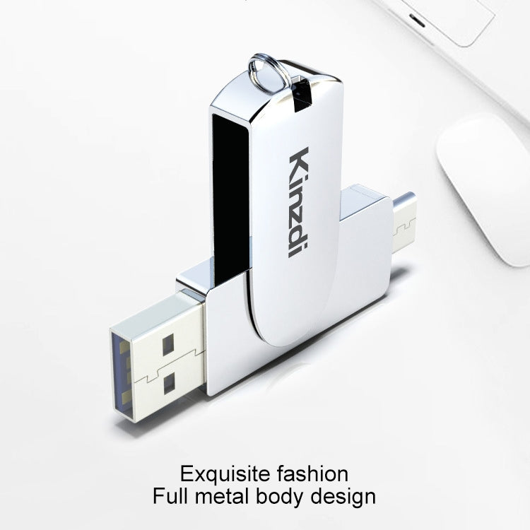 Kinzdi 128GB USB 3.0 + Type-C 3.0 Interface Metal Twister Flash Disk V11 My Store