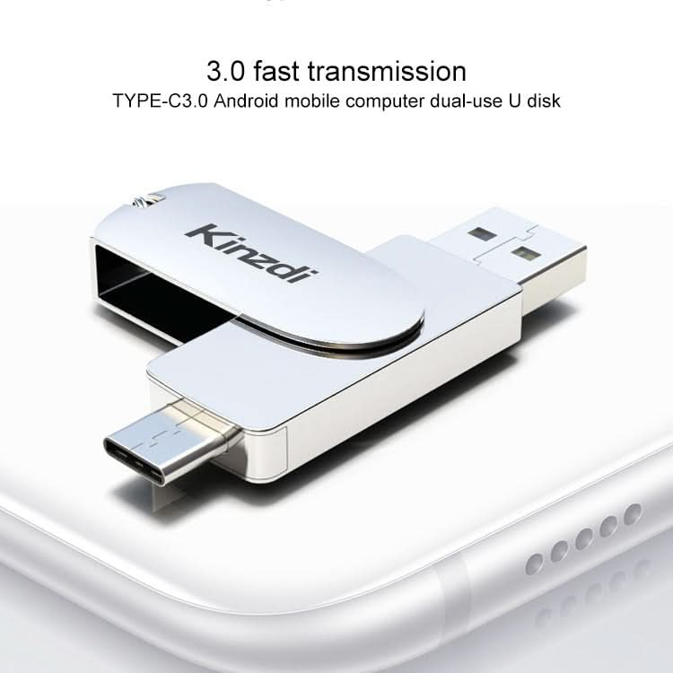 Kinzdi 32GB USB 3.0 + Type-C 3.0 Interface Metal Twister Flash Disk V11 My Store