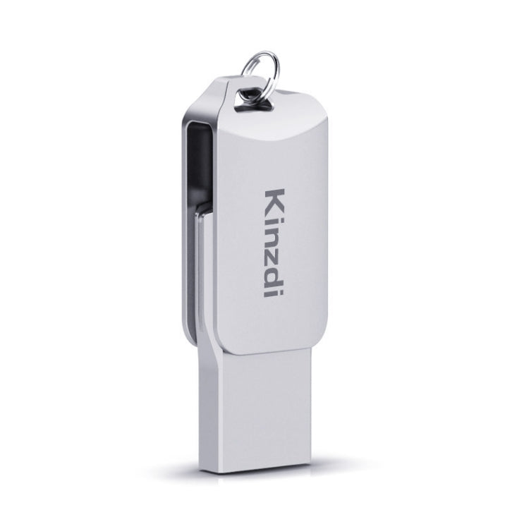 Kinzdi 32GB USB 2.0 Android Phone & Computer Dual-use Rotary Metal U Disk V8 My Store