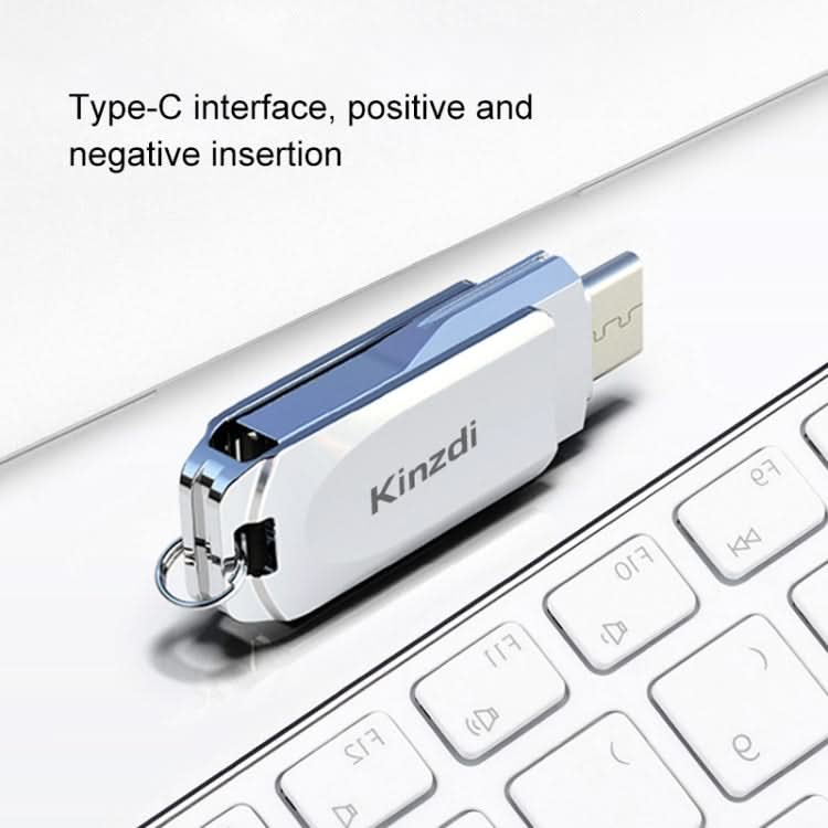 Kinzdi 64GB USB + Type-C Interface Metal Twister Flash Disk V10 My Store