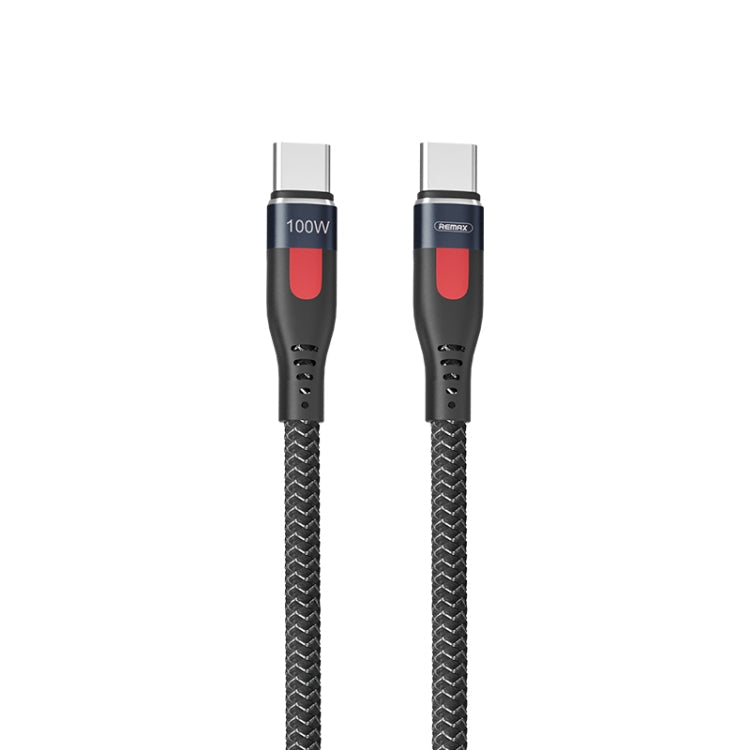 REMAX RC-187c Lesu Pro 1m PD100W Type-C to USB-C / Type-C Aluminum Alloy Braid Fast Charging Data Cable