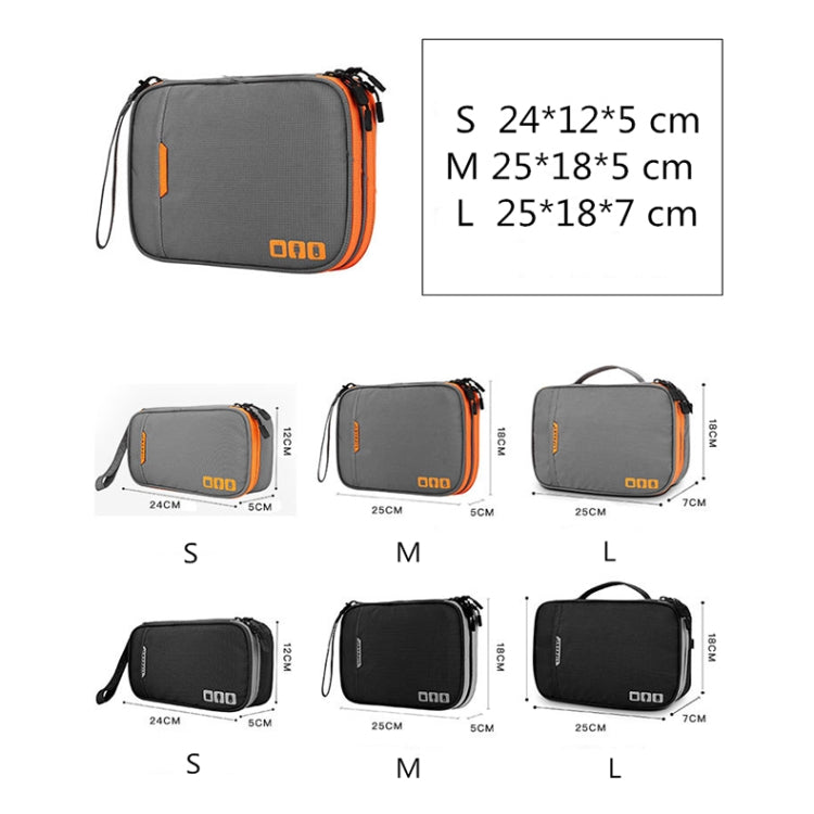 Multi-functional Headphone Charger Data Cable Storage Bag Portable Power Pack, Size: L, 25 x 18 x 7cm My Store