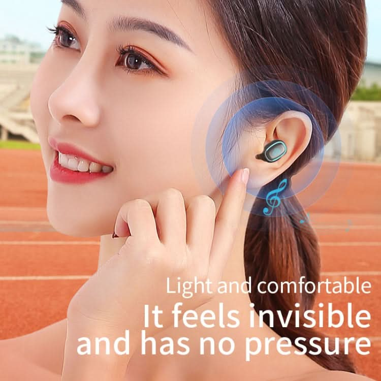 C1 Bluetooth 5.0 TWS Circular Chimney Touch Digital Display True Wireless Bluetooth Earphone with Charging Box