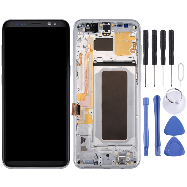 Original LCD Screen + Original Touch Panel with Frame for Galaxy S8+ / G955 / G955F / G955FD / G955U / G955A / G955P / G955T / G955V / G955R4 / G955W / G9550