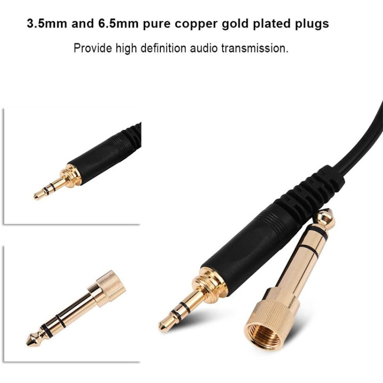 ZS0095 For Sennheiser HD25 / HD560 / HD540 / HD430 / HD250 Earphone Spring Cable, Cable Length: 1.5m-5m