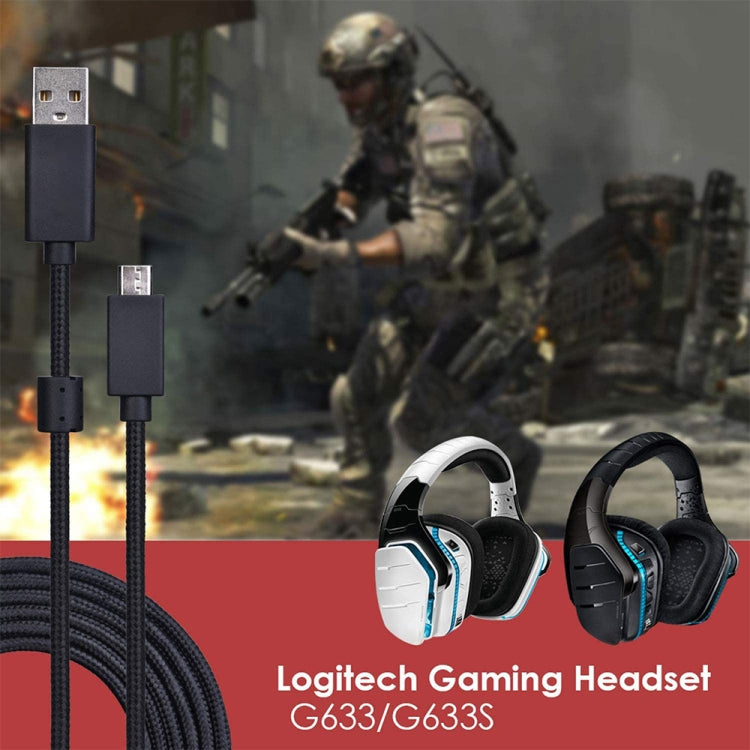 ZS0155 For Logitech G633 / G633s USB Headset Audio Cable Support Call / Headset Lighting, Cable Length: 2m My Store