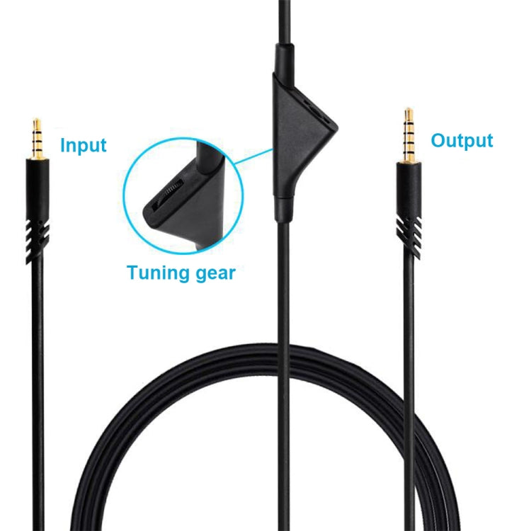 ZS0175 For Logitech Astro A10 / A40 / A30 3.5mm Male to Male Volume Adjustable Earphone Audio Cable, Cable Length: 2m My Store