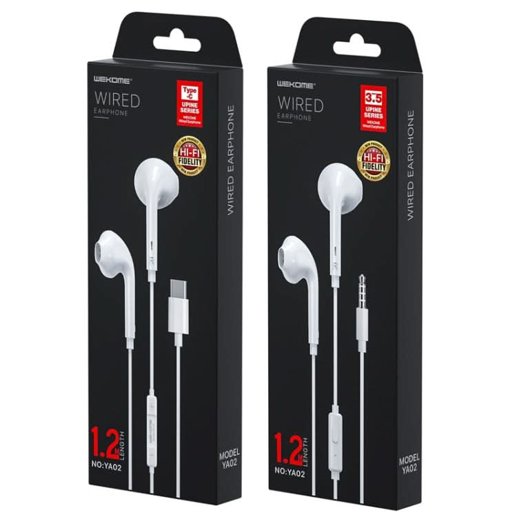 WK YA-02 3.5mm In-Ear Wired Call Music Earphone, Length: 1.2m