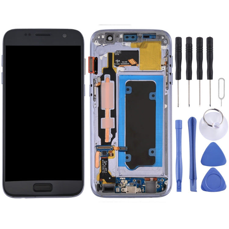 LCD Screen and Digitizer Full Assembly with Frame for Galaxy S7 / G930V