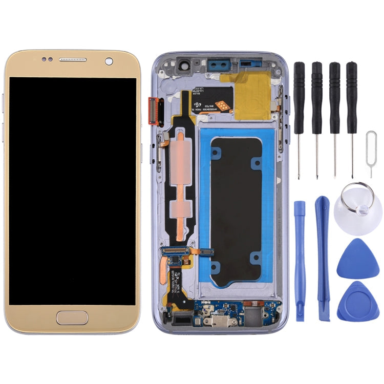 LCD Screen and Digitizer Full Assembly with Frame for Galaxy S7 / G930V My Store