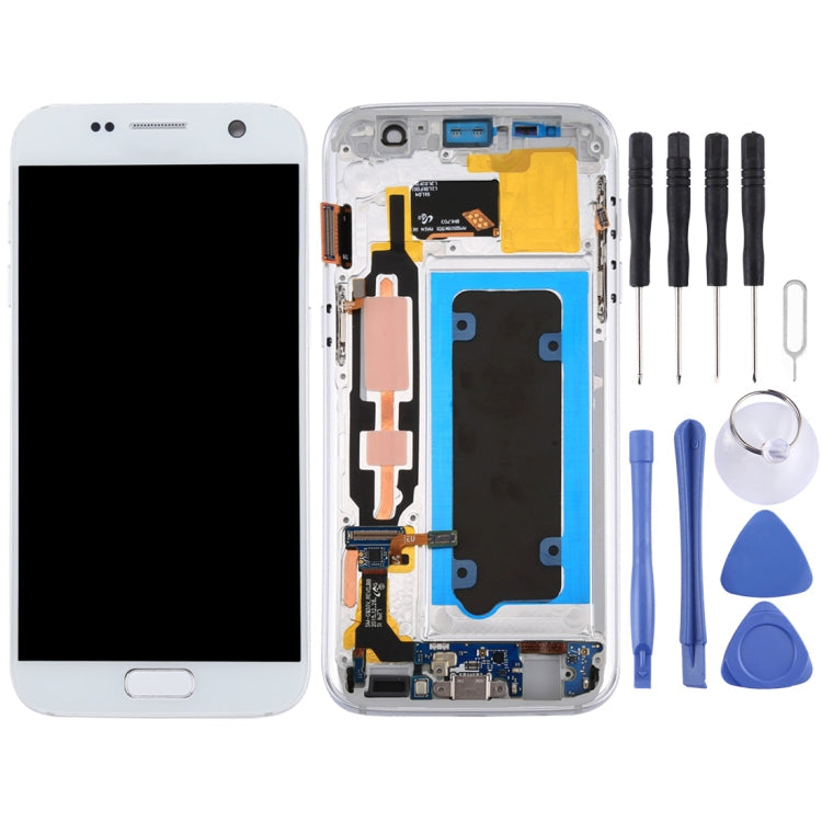 LCD Screen and Digitizer Full Assembly with Frame for Galaxy S7 / G930V My Store