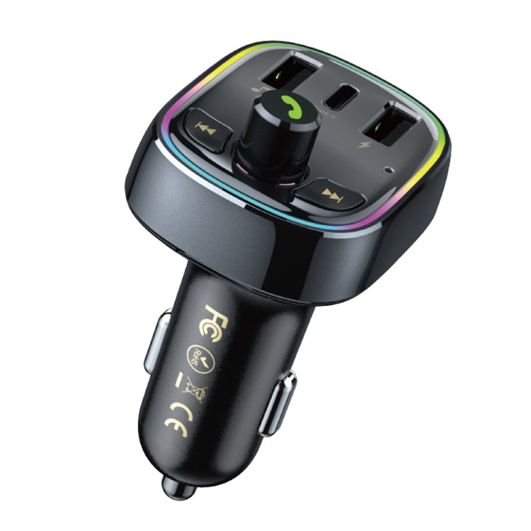 WK WP-C39 USB+USB-C/Type-C MP3 Bluetooth Car Fast Charger ÎҵÄÉ̵ê