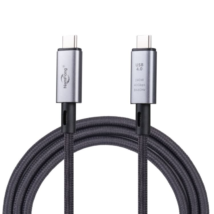 40Gbps 8K USB-C/Type-C to USB-C/Type-C Video Cable Compatible with USB 4, Length: 1m