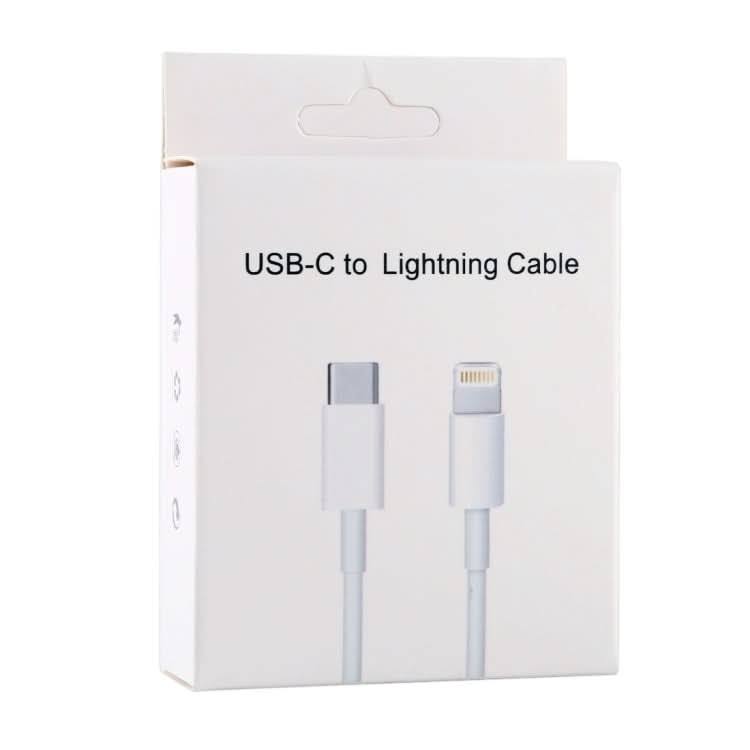 20W 9V/2A 1M USB-C / Type-C to 8 Pin PD Fast Charging Cable for iPhone, iPad, Cable Length: 1m