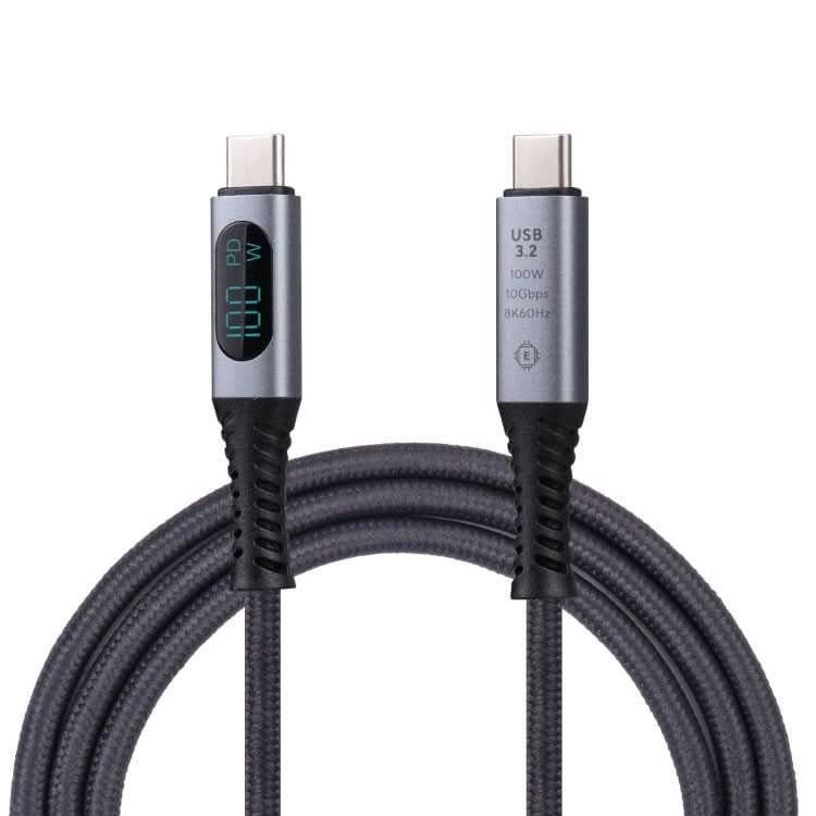 10Gbps 8K USB-C/Type-C to USB-C/Type-C Digital Video Cable Compatible with USB 3.2, Length: 1m